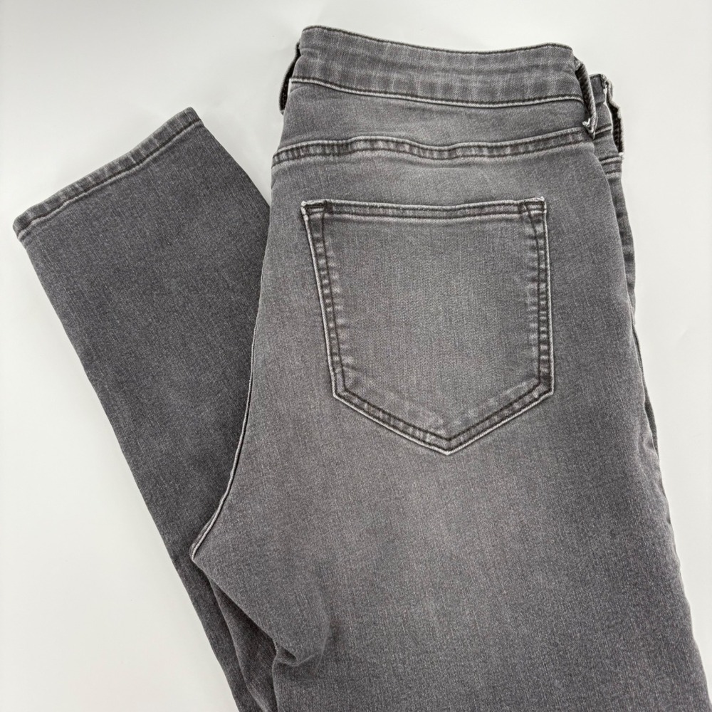 Womens Gray Denim Jeans &Denim Casual Pants Comfort Stretch Size 8